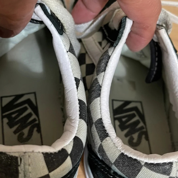 Vans Off The Wall - Old Skool Checkerboard - Suede Sneakers - Black/White sz 5 - Picture 16 of 16